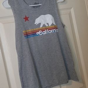 Grey California Tank Top